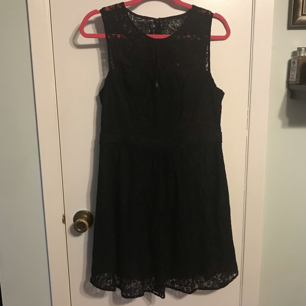 Black Lace Sz 12 BCBG dress New Without tags